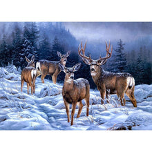 Load image into Gallery viewer, Cute Animals 40x30cm(canvas) full round drill diamond painting
