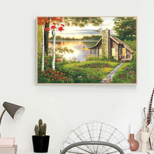 Load image into Gallery viewer, scenery 40x30cm(canvas) full round drill diamond painting
