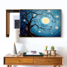 Load image into Gallery viewer, Moon Tree 30x40cm(canvas) full round drill diamond painting

