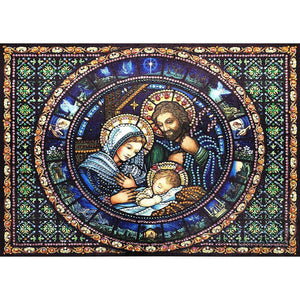 Religion 40x30cm(canvas) beautiful special shaped drill diamond painting