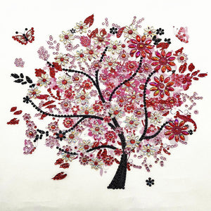 Tree 30x30cm(canvas) beautiful special shaped drill diamond painting