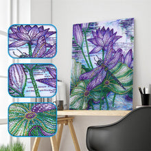 Load image into Gallery viewer, Dragonfly 30x40cm(canvas) full special shaped drill diamond painting
