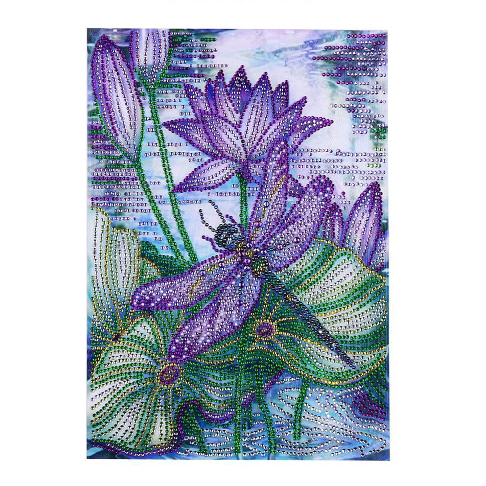 Dragonfly 30x40cm(canvas) full special shaped drill diamond painting