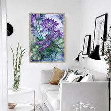 Load image into Gallery viewer, Dragonfly 30x40cm(canvas) full special shaped drill diamond painting
