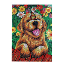 Load image into Gallery viewer, Cute Dog 30x40cm(canvas) full special shaped drill diamond painting
