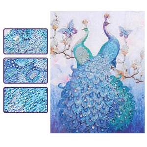 Peacock 40x50cm(canvas) beautiful special shaped drill diamond painting
