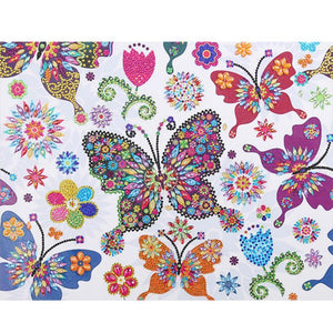 Butterfly 40x50cm(canvas) beautiful special shaped drill diamond painting