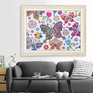 Butterfly 40x50cm(canvas) beautiful special shaped drill diamond painting