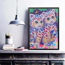 Load image into Gallery viewer, Little Tiger 40x50cm(canvas) beautiful special shaped drill diamond painting
