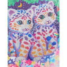 Load image into Gallery viewer, Little Tiger 40x50cm(canvas) beautiful special shaped drill diamond painting
