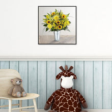 Load image into Gallery viewer, Flower Vase 30x30cm(canvas) full round drill diamond painting
