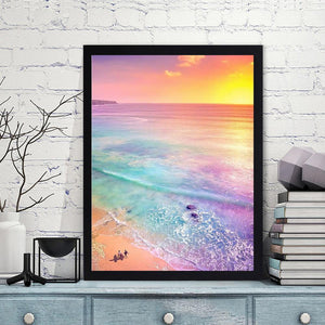 Seaside Scenery 30x40cm(canvas) full round drill diamond painting