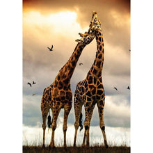 Load image into Gallery viewer, Giraffe 30x40cm(canvas) full round drill diamond painting
