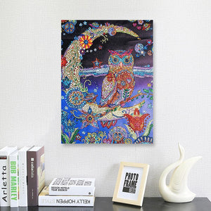 Animal 30x40cm(canvas) beautiful special shaped drill diamond painting
