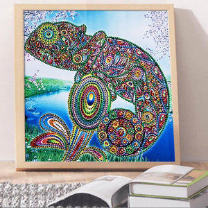 Animal 30x30cm(canvas) beautiful special shaped drill diamond painting