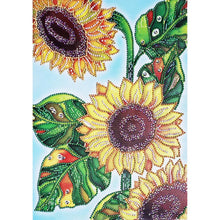 Load image into Gallery viewer, Sunflower 30x30cm(canvas) beautiful special shaped drill diamond painting
