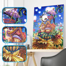 Load image into Gallery viewer, house 40x30cm(canvas) beautiful special shaped drill diamond painting
