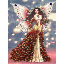 Load image into Gallery viewer, Beauty 30x40cm(canvas) beautiful special shaped drill diamond painting

