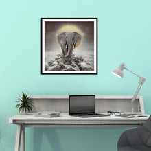Load image into Gallery viewer, Elephant 30x30cm(canvas) full round drill diamond painting
