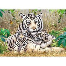 Load image into Gallery viewer, Tiger 30x40cm(canvas) full round drill diamond painting
