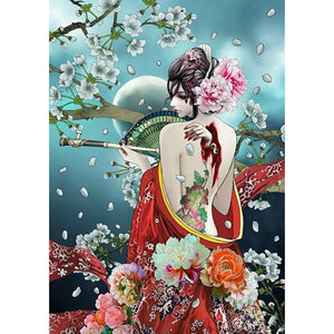 Geisha 30x40cm(canvas) full round drill diamond painting