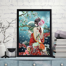 Load image into Gallery viewer, Geisha 30x40cm(canvas) full round drill diamond painting
