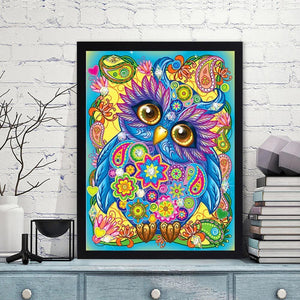 Animal 40x30cm(canvas) beautiful special shaped drill diamond painting