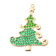 Load image into Gallery viewer, DIY Full Drill Diamond Painting Christmas Tree Keychain Necklace Pendants
