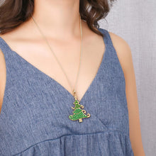 Load image into Gallery viewer, DIY Full Drill Diamond Painting Christmas Tree Keychain Necklace Pendants
