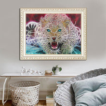 Load image into Gallery viewer, Tiger 38x48cm(canvas) beautiful special shaped drill diamond painting
