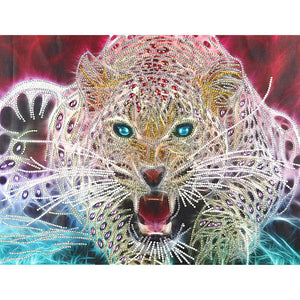 Tiger 38x48cm(canvas) beautiful special shaped drill diamond painting