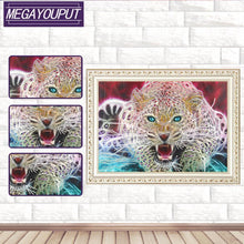 Load image into Gallery viewer, Tiger 38x48cm(canvas) beautiful special shaped drill diamond painting
