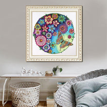 Load image into Gallery viewer, Flower Butterfly 30x30cm(canvas) beautiful special shaped drill diamond painting
