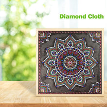 Load image into Gallery viewer, Mandala 30x30cm(canvas) beautiful special shaped drill diamond painting
