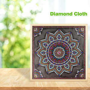 Mandala 30x30cm(canvas) beautiful special shaped drill diamond painting