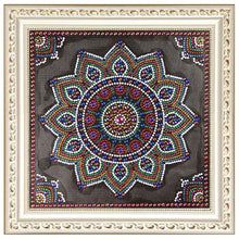 Load image into Gallery viewer, Mandala 30x30cm(canvas) beautiful special shaped drill diamond painting
