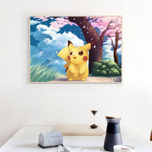 Pikachu 30x30cm(canvas) full round drill diamond painting
