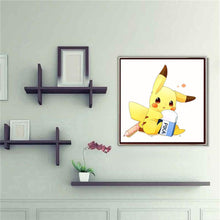 Load image into Gallery viewer, Pikachu 30x30cm(canvas) full round drill diamond painting
