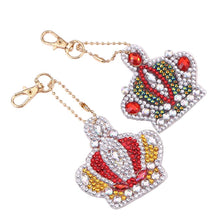 Load image into Gallery viewer, 5pcs DIY Crown Full Drill Special Shaped Diamond Painting Keychains Gifts
