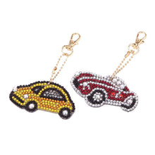 Load image into Gallery viewer, 5pcs DIY Car Full Drill Special Shaped Diamond Painting Keychains Pendant
