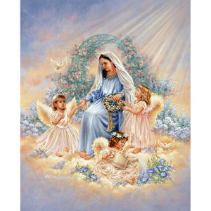 Angel 40x30cm(canvas) full round drill diamond painting