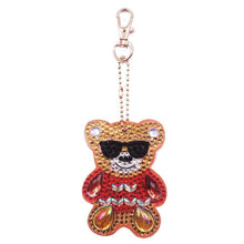 Load image into Gallery viewer, 4pcs DIY Full Drill Special Shaped Diamond Painting Bear Keychain Pendants
