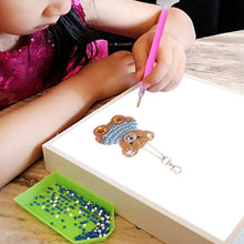 Load image into Gallery viewer, 4pcs DIY Full Drill Special Shaped Diamond Painting Bear Keychain Pendants
