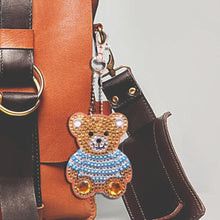 Load image into Gallery viewer, 4pcs DIY Full Drill Special Shaped Diamond Painting Bear Keychain Pendants

