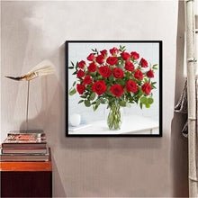 Load image into Gallery viewer, Flower 30x30cm(canvas) full round drill diamond painting
