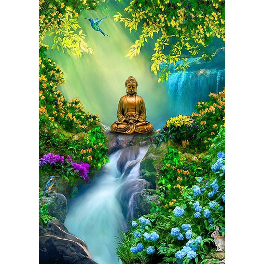 Buddha Statue 30x40cm(canvas) full round drill diamond painting