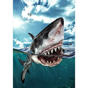 Shark 30x40cm(canvas) full round drill diamond painting
