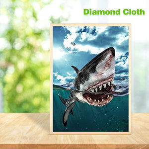 Shark 30x40cm(canvas) full round drill diamond painting