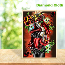 Load image into Gallery viewer, Skull Beauty 30x40cm(canvas) full round drill diamond painting
