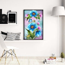 Load image into Gallery viewer, Flower Butterfly 30x48cm(canvas) full round drill diamond painting
